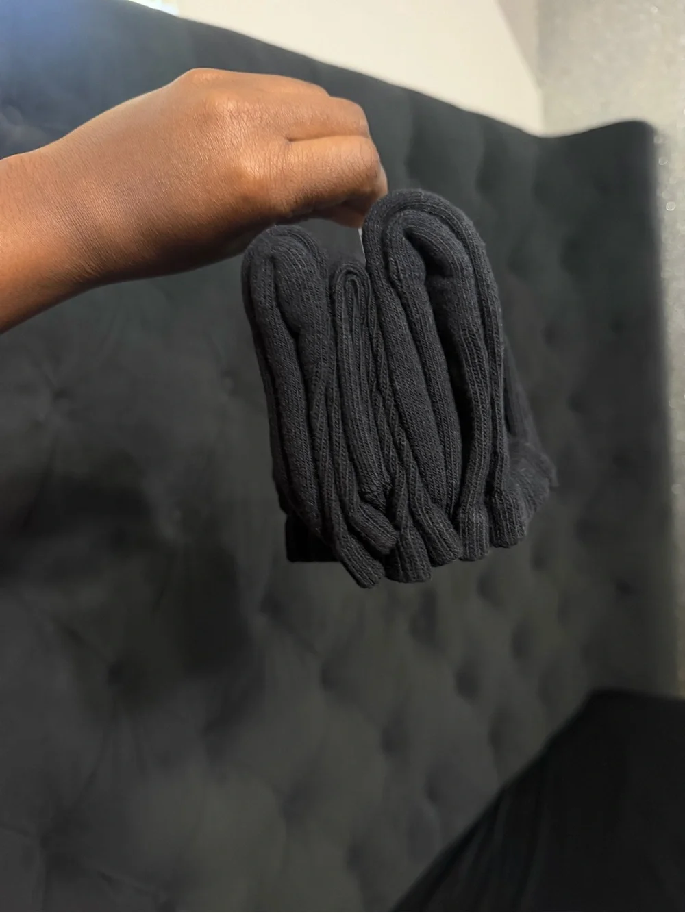 Pack of 9 Black Crew/Low Socks